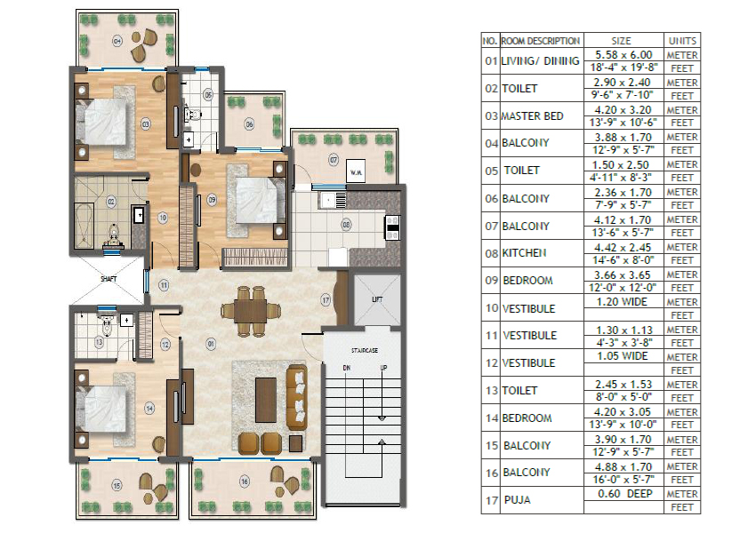 Adani Samsara Vilasa Sector 63 Gurgaon Floor Plan, Brochure