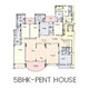Floor Plan 5bhk penthouse
