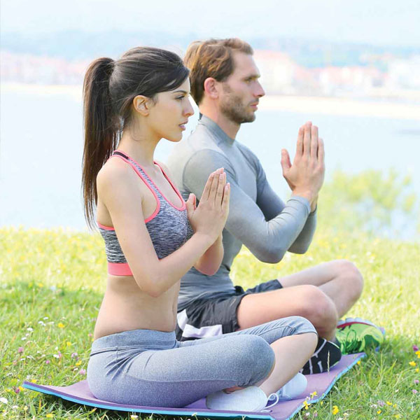 Open Yoga Area in Central Park Aqua Front