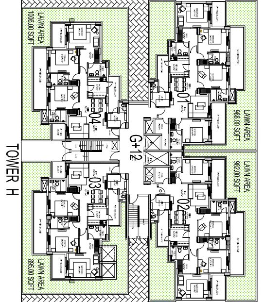 Central Park Aqua Front Tower H Floor Plan