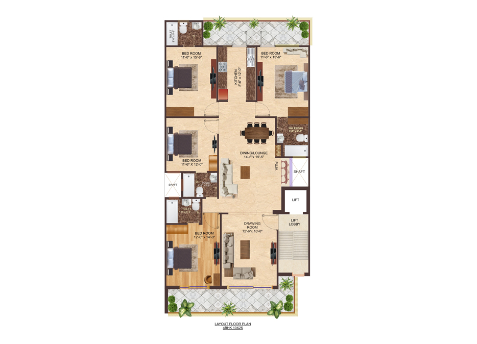 Aradhya Homes property floor plan