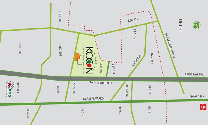 Ats Kocoon Location map