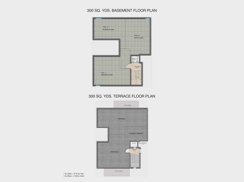 BPTP amstoria 4bhk First floor plan