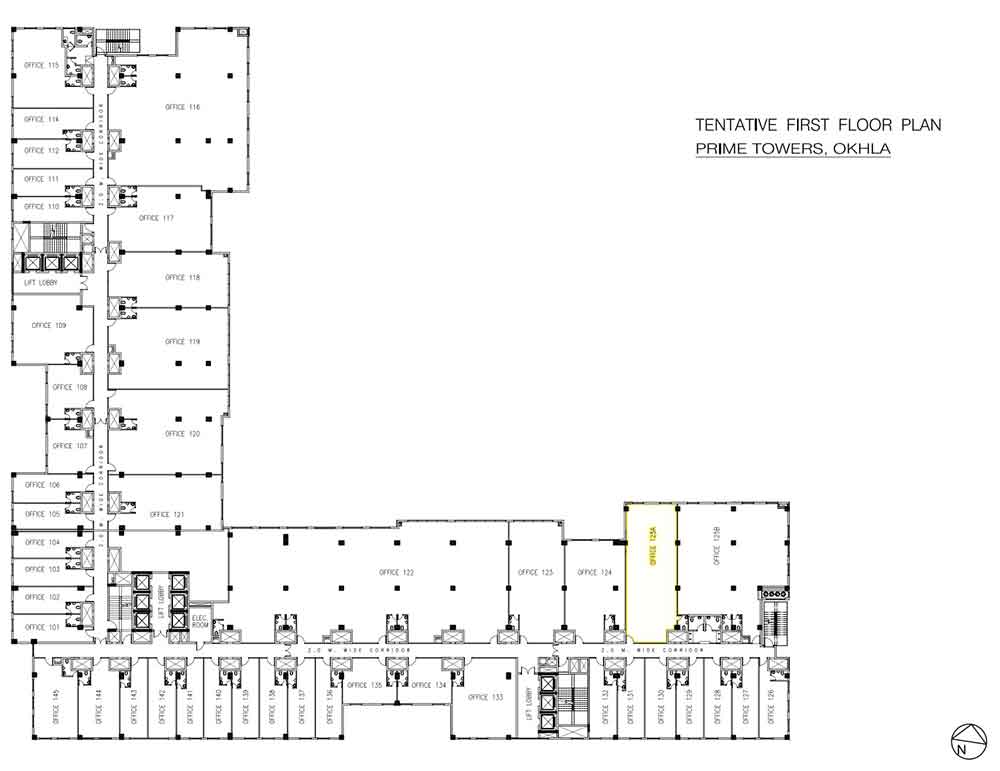 first floor dlf prime towers