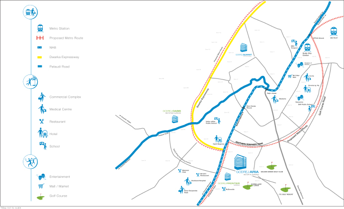 Godrej Aria Location Map