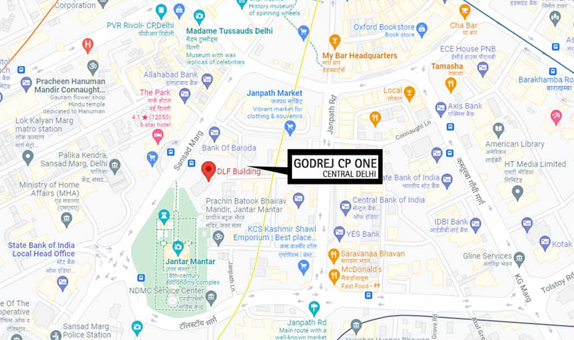 Godrej Connaught One Location Map