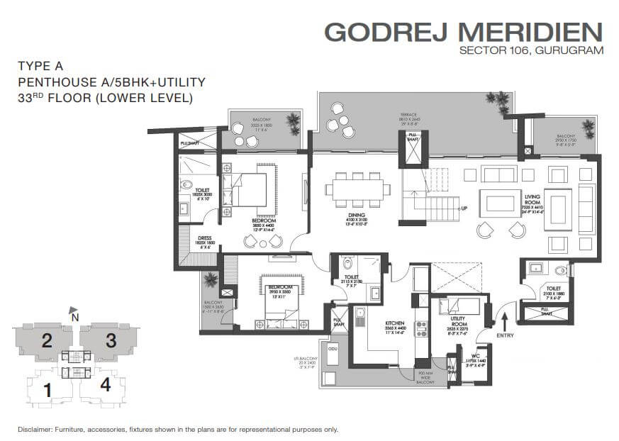 Godrej Meridien 5 BHK Penthouse