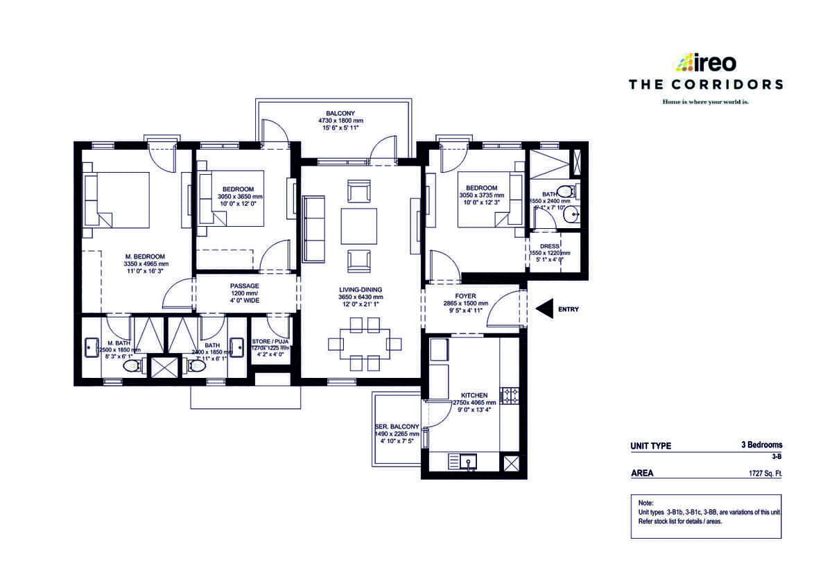 Ireo The Corridors Sector 67A Gurgaon, 3/4 BHK Luxury