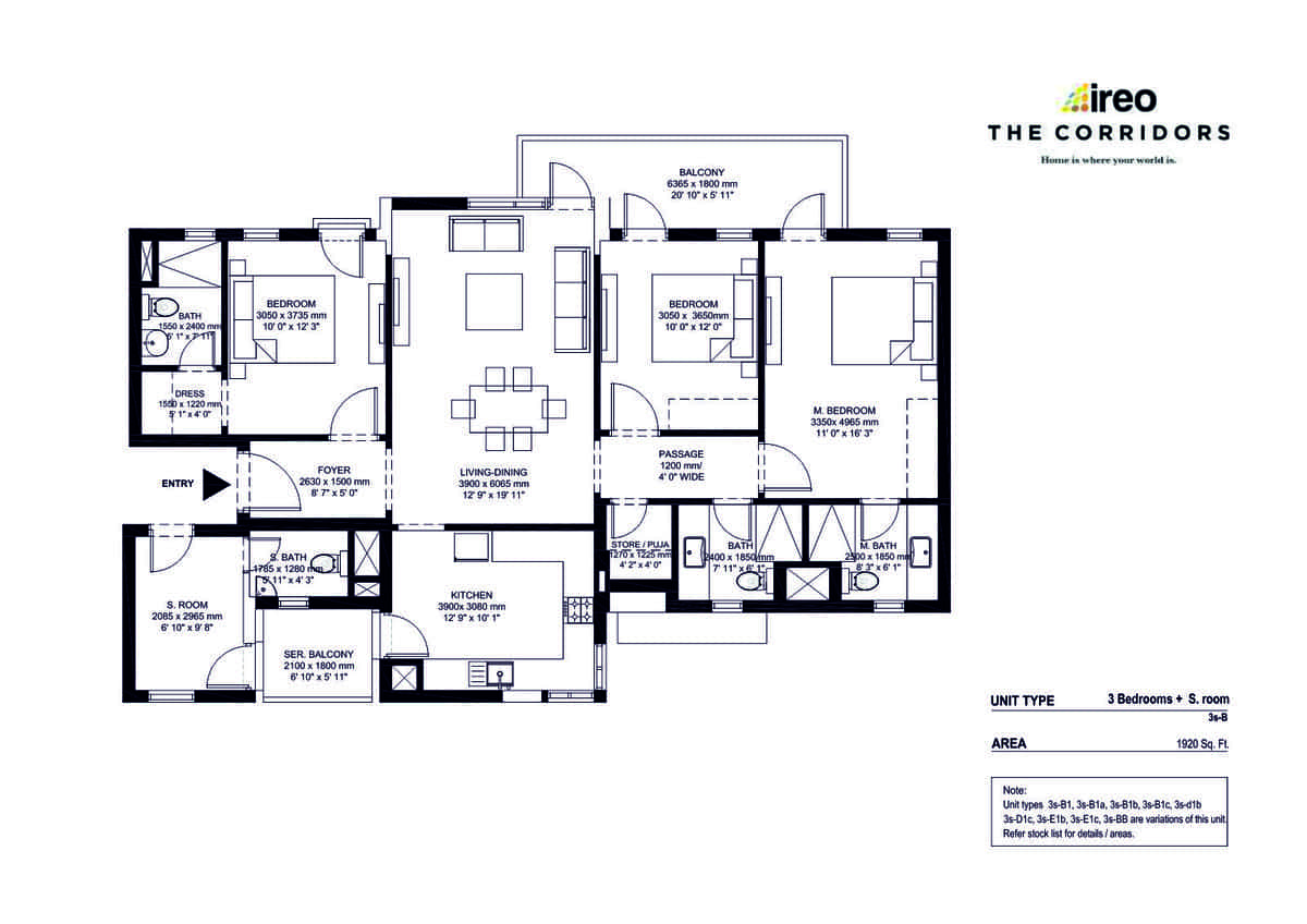 Ireo The Corridors Sector 67A Gurgaon, 3/4 BHK Luxury