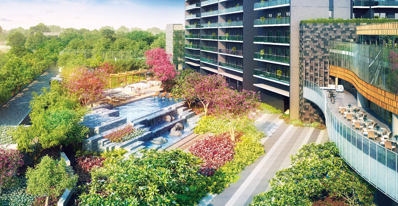 Krisumi Waterfall Residences - Garden Design
