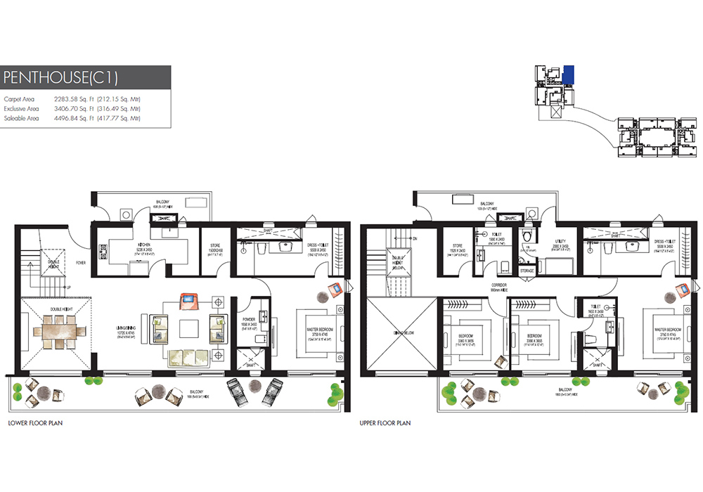 Krisumi Waterfall Residences Floor Plan - PENTHOUSE+POOL(B2)
