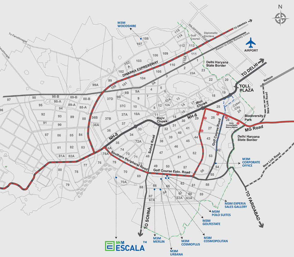 m3m escala layout