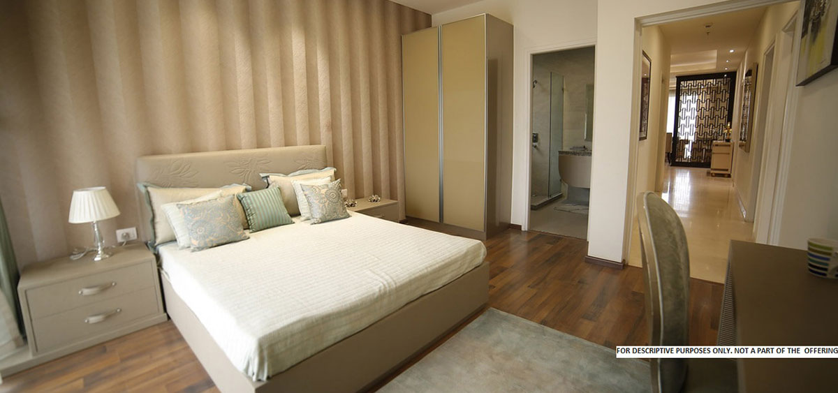 master bedroom in m3m merlin gurgaon
