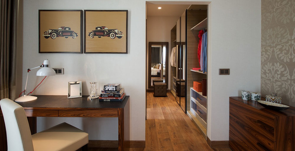 study room of mahindra luminare sample flat