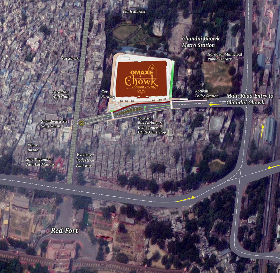 Omaxe Chowk Location Map