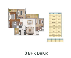 shapoorji pallonji joyville 3bhk Deluxe