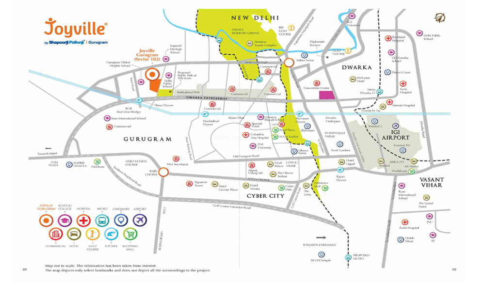 Location Map of Shapoorji Pallonji JoyVille