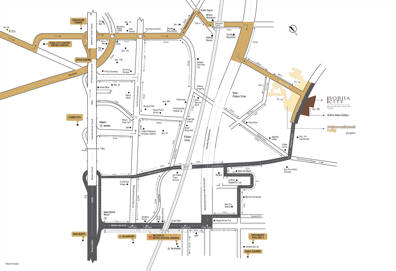 Sobha International City location