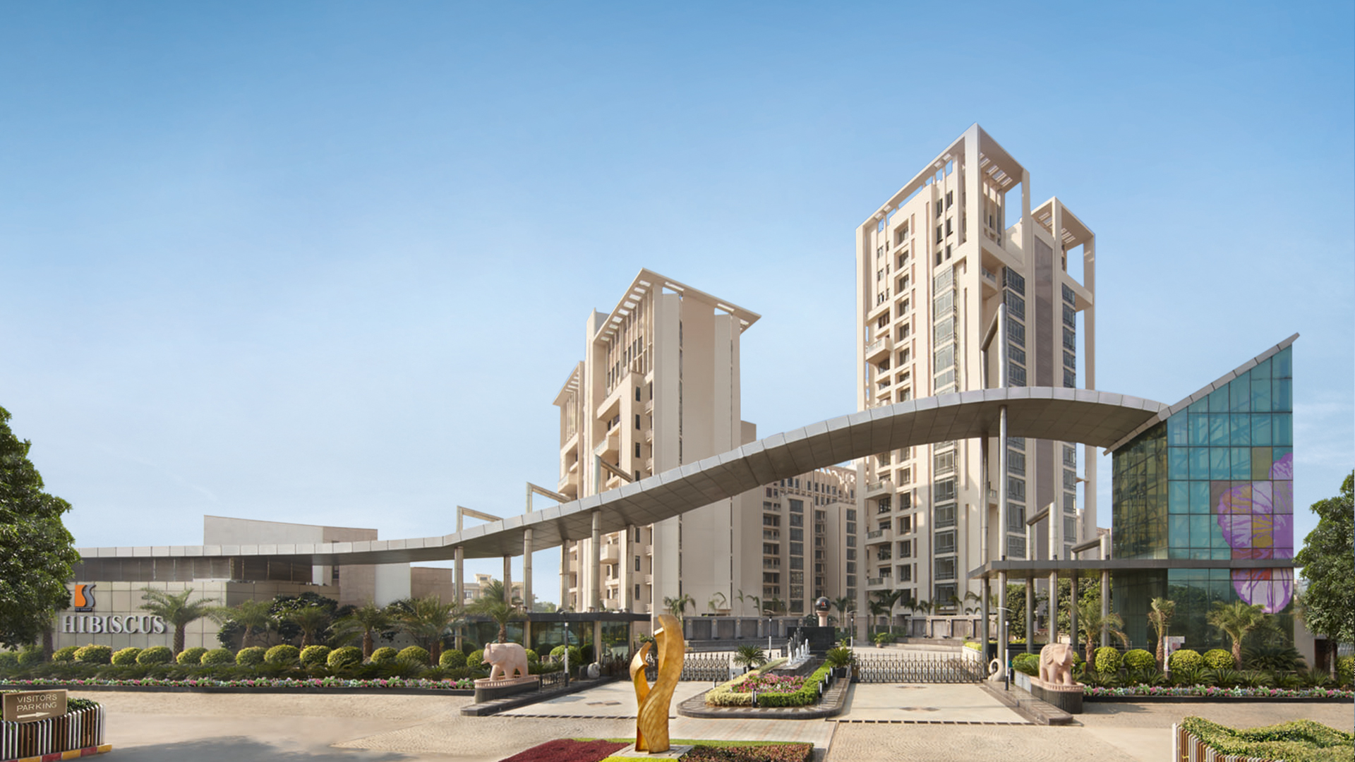 The Hibiscus Gurgaon Entrance View