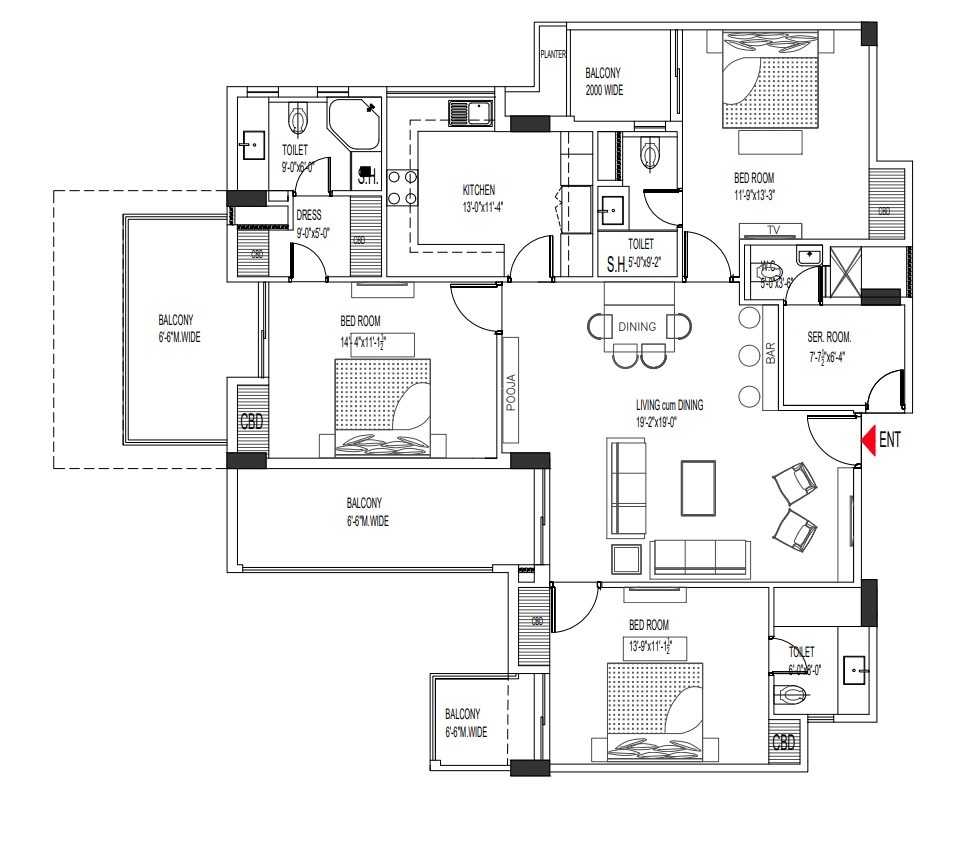 Anantraj Estate 4bhk Floor Plans