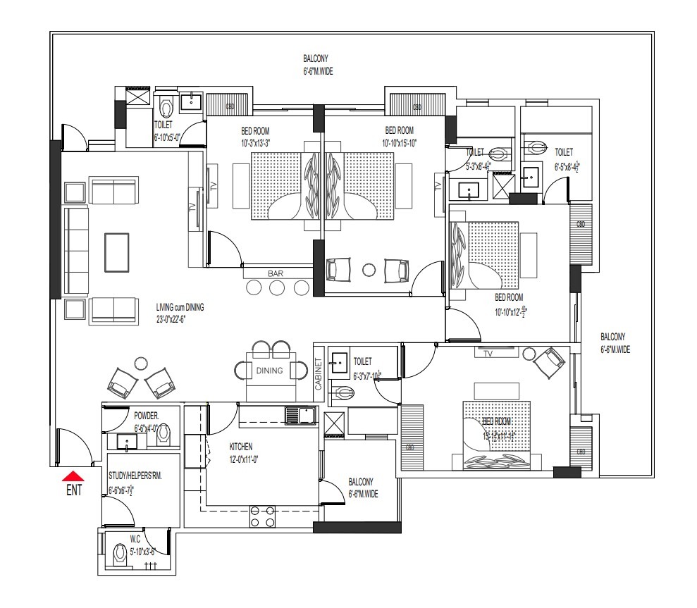 Anantraj Estate 4bhk Floor Plans