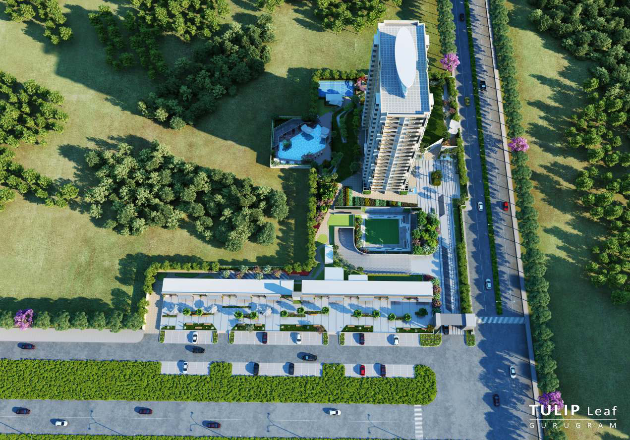 3bhk floor plan tulip leaf