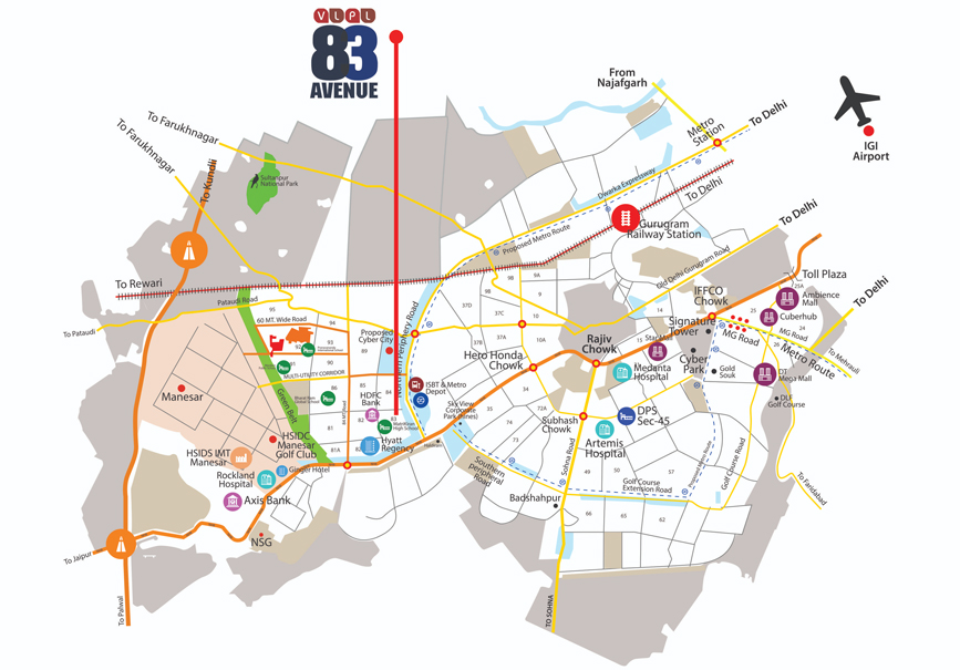 VLPL 83 Avenue Location Map